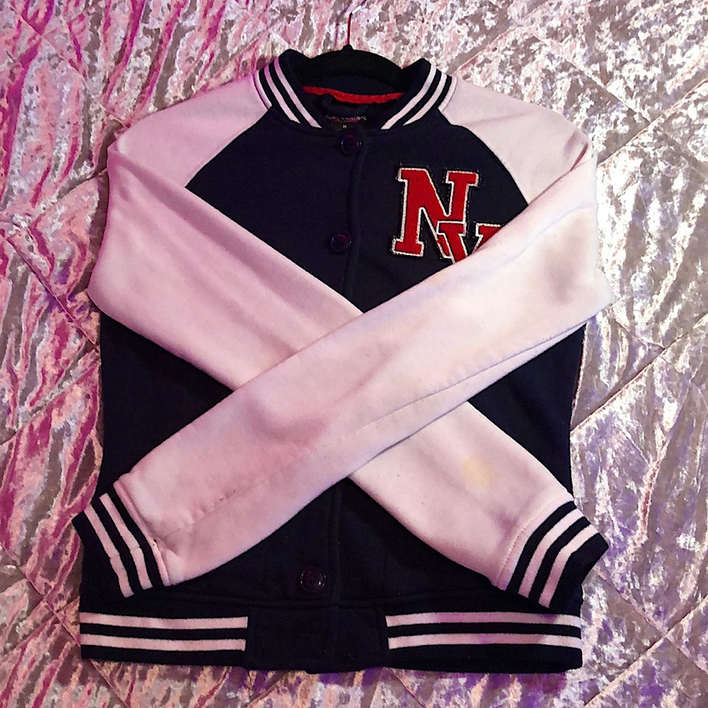 Navy Blue New York Varsity Jacket